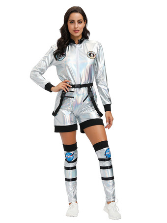 Costumes d'Halloween Astronaut femmes Salopette