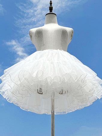 Sweet Lolita Petticoats Weißer Lolita-Rock für Damen